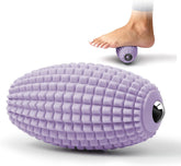 HODEMI Vibrating Massage Ball with Magnetic Rolling Head, Handheld High-Frequency Vibration Massager, 3 Speed Levels, Rechargeable Silicone Massage Roller for Gym, Office, and Travel Use (Purple)