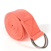 LumaHvn® 6 ft Cotton-Blend Yoga Strap with Metal D-Ring