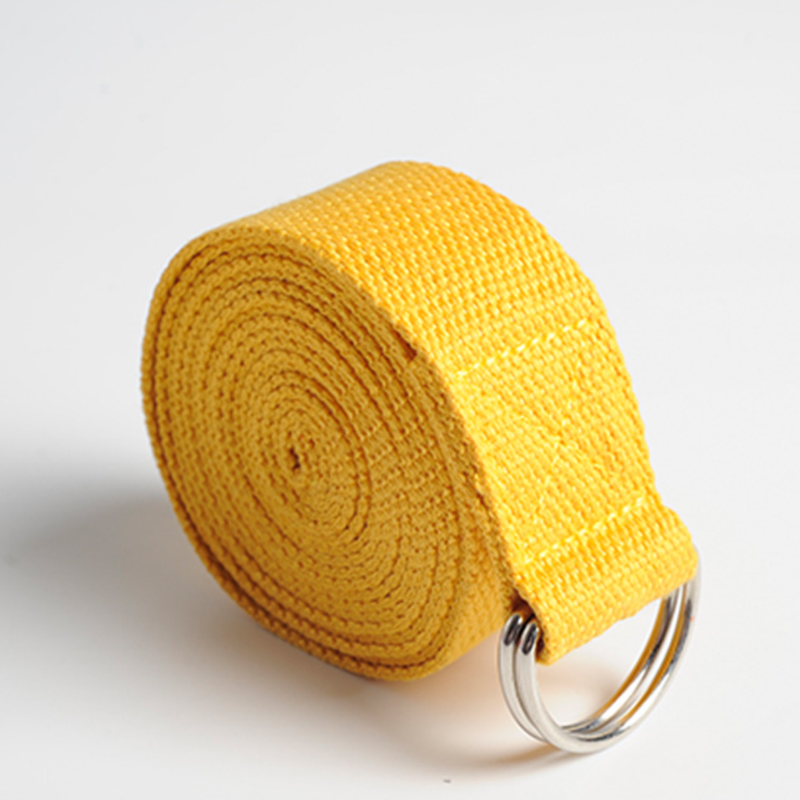 LumaHvn® 6 ft Cotton-Blend Yoga Strap with Metal D-Ring