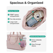 LumaHvn® Yoga Pilates Tote Bag for Women with Knotted Handle