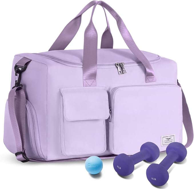 LumaHvn® Gym Bag with Shoe Compartment for Women