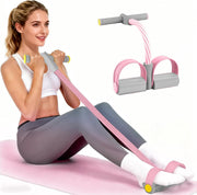 LumaHvn®  6-Tube Pedal Resistance Band with Handles