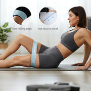 Silicone Resistance Bands, 4-Pack Exercise Loop Bands | Latex-free silicone, honeycomb inner grip, 4 levels for Pilates, glutes, legs, mobility and home workouts