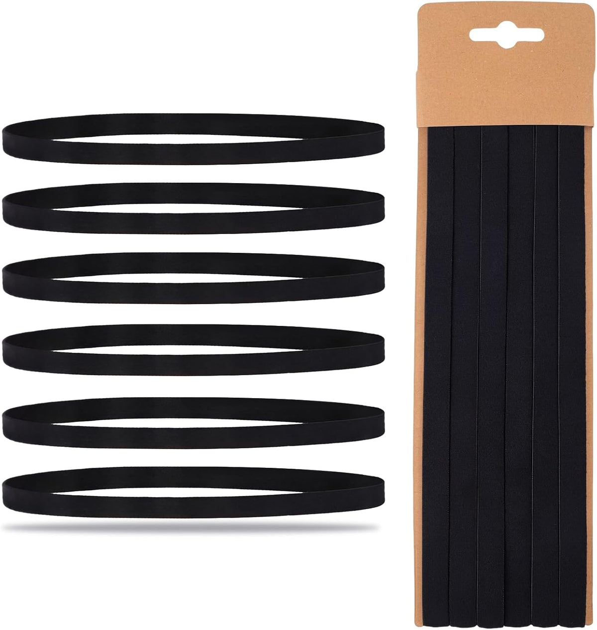 LumaHvn®  6 Pack Thin Non-Slip Sports Headbands