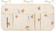 Bedside Caddy Nursery Playpen Organizer, Hanging Crib Book & Toy Storage