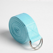 LumaHvn® 6 ft Cotton-Blend Yoga Strap with Metal D-Ring