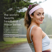 Head-Band for Men and Women - Durable, Plant-Based Hair Accessory - Versatile Sports Sweatband - Elastic Thick Sweat Band for Women & Men - Great for Running, Yoga, Exercise, etc