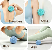 Foot Massage Ball Set for Plantar Fasciitis Relief, 2 Pack (Basic & Enhanced)