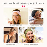 Head-Band for Men and Women - Durable, Plant-Based Hair Accessory - Versatile Sports Sweatband - Elastic Thick Sweat Band for Women & Men - Great for Running, Yoga, Exercise, etc