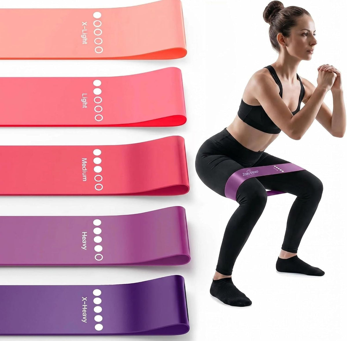 5-Pack Resistance Loop Bands – Light to Heavy