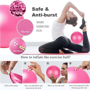 Pilates Ring and Ball Set Bulk, Pilates Equipment with 12 Inch Pilates Circle Rings, Small Yoga Balls, Resistance Bands, Pilate Essential Kit Bulk for Home Workouts Women, Pilates & Yoga Studio