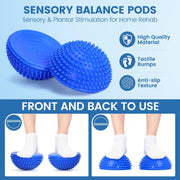 Physical Therapy Equipment, Inflatable Balance Disc and Wobble Cushion Kit | 11-Piece Balance Training Equipment, Physical Therapy Tools, Rehabilitation Equipment for Mobility, Stretching and Stability