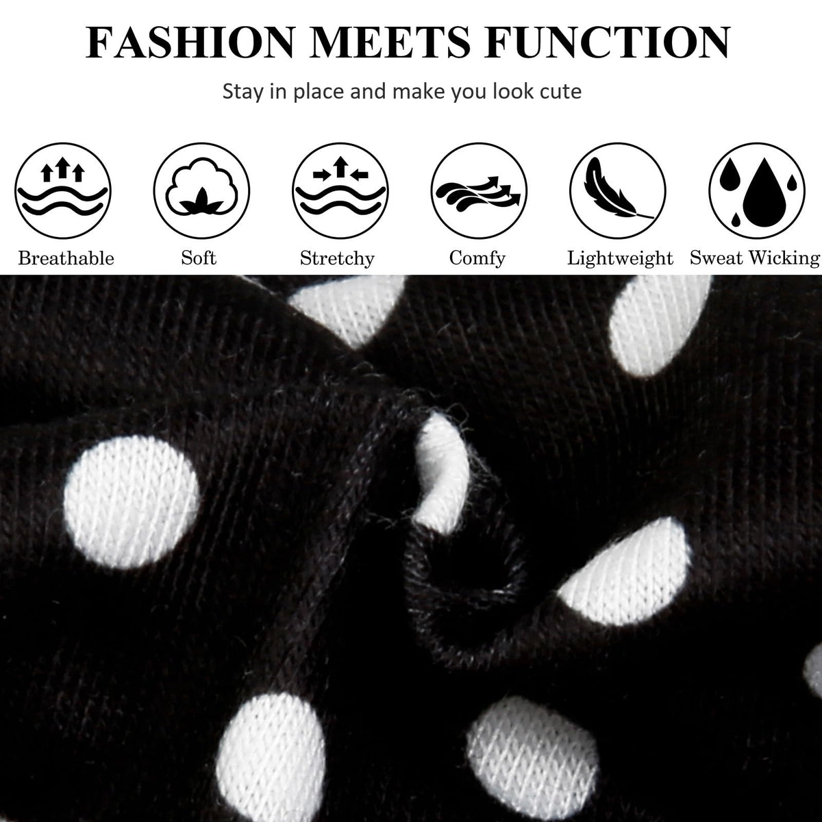 Headbands for Women Hair Bands for Women’s Hair Non Slip Women Thick Headband Stretchy Sweat Bands Headbands for Yoga Workout Every Day Basic Fashion Accessories