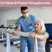 Resistance Bands for Physical Therapy, Workout Bands | Premium Latex-Free Material, Non-odor, Better Durability, Stable Resistance, for Home & Travel Exercise, Yoga Pilates PT