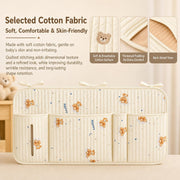 Bedside Caddy Nursery Playpen Organizer, Hanging Crib Book & Toy Storage