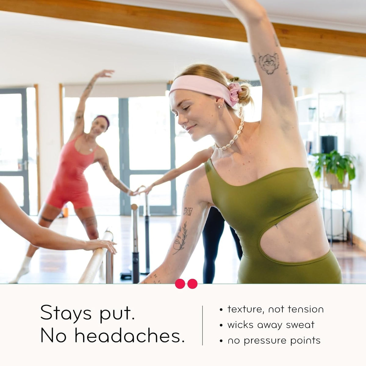 Head-Band for Men and Women - Durable, Plant-Based Hair Accessory - Versatile Sports Sweatband - Elastic Thick Sweat Band for Women & Men - Great for Running, Yoga, Exercise, etc