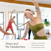 Head-Band for Men and Women - Durable, Plant-Based Hair Accessory - Versatile Sports Sweatband - Elastic Thick Sweat Band for Women & Men - Great for Running, Yoga, Exercise, etc