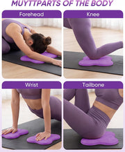 2-4 Pack Yoga Knee Pads, TPE Cushion for Pilates Exercise | Non-slip kneeling pads with ergonomic design, 8.8" cushion for yoga pilates floor workouts, knee elbow wrist support