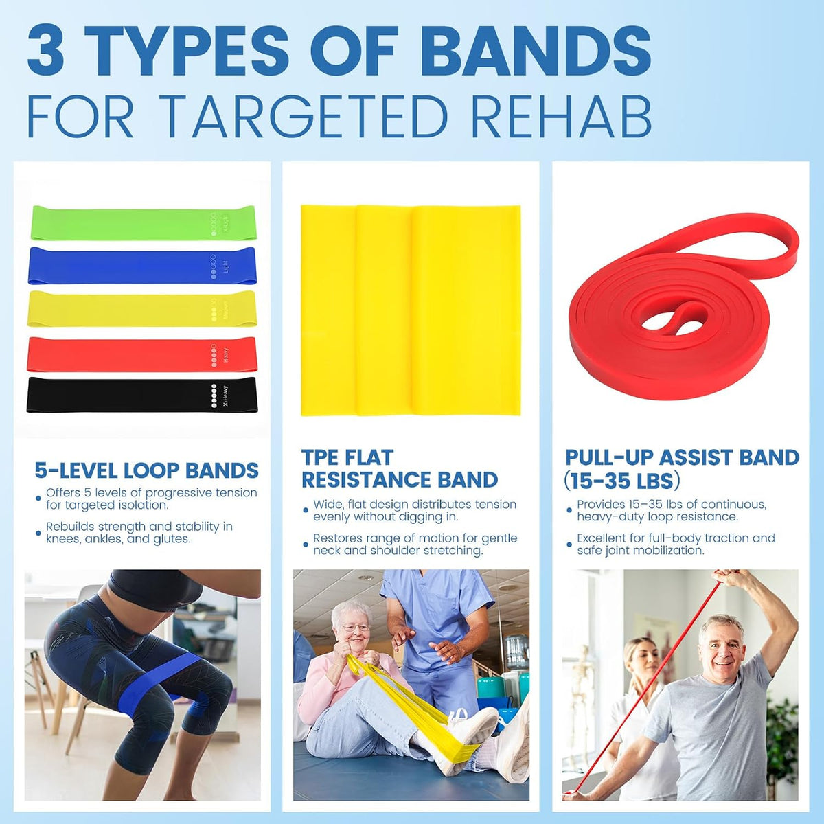 Physical Therapy Equipment, Inflatable Balance Disc and Wobble Cushion Kit | 11-Piece Balance Training Equipment, Physical Therapy Tools, Rehabilitation Equipment for Mobility, Stretching and Stability