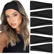 Headbands for Women Hair Bands for Women’s Hair Non Slip Women Thick Headband Stretchy Sweat Bands Headbands for Yoga Workout Every Day Basic Fashion Accessories