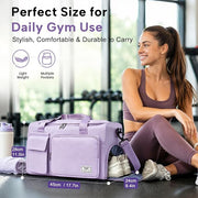 LumaHvn® Gym Bag with Shoe Compartment for Women