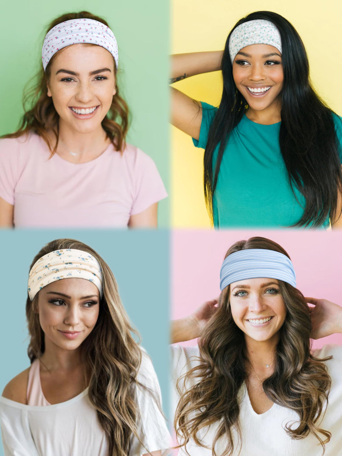 Headbands for Women Hair Bands for Women’s Hair Non Slip Women Thick Headband Stretchy Sweat Bands Headbands for Yoga Workout Every Day Basic Fashion Accessories