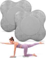 2-4 Pack Yoga Knee Pads, TPE Cushion for Pilates Exercise | Non-slip kneeling pads with ergonomic design, 8.8" cushion for yoga pilates floor workouts, knee elbow wrist support
