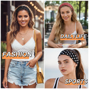 Headbands for Women Hair Bands for Women’s Hair Non Slip Women Thick Headband Stretchy Sweat Bands Headbands for Yoga Workout Every Day Basic Fashion Accessories