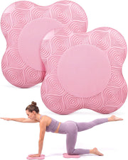 2-4 Pack Yoga Knee Pads, TPE Cushion for Pilates Exercise | Non-slip kneeling pads with ergonomic design, 8.8" cushion for yoga pilates floor workouts, knee elbow wrist support