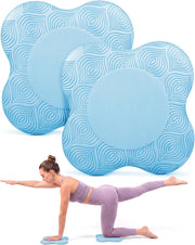 2-4 Pack Yoga Knee Pads, TPE Cushion for Pilates Exercise | Non-slip kneeling pads with ergonomic design, 8.8" cushion for yoga pilates floor workouts, knee elbow wrist support