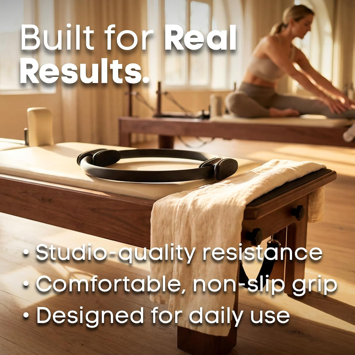 LumaHvn® 12-Inch Pilates Ring with EVA Padded Handles