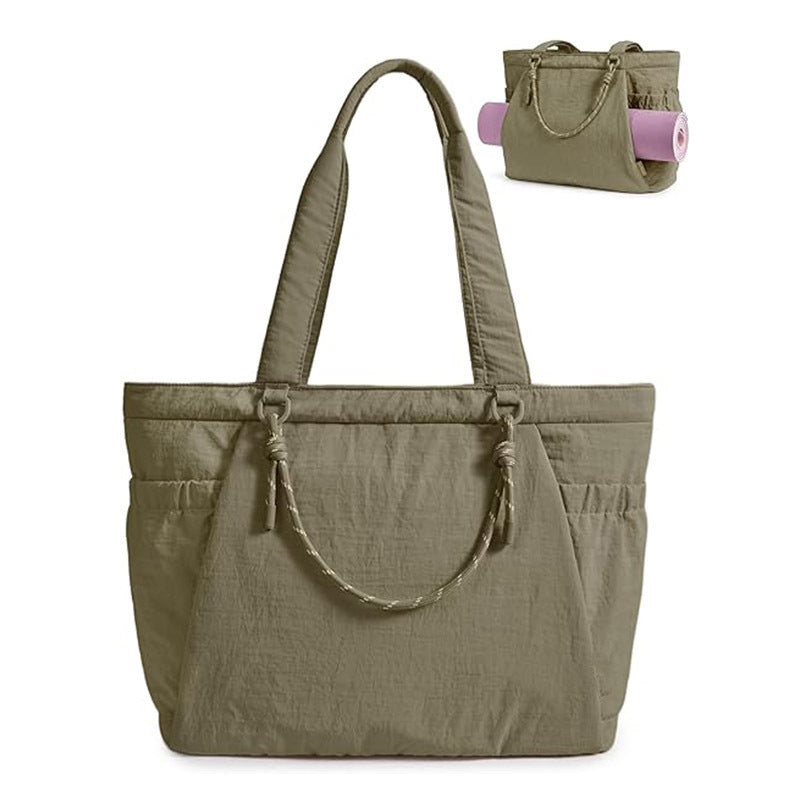LumaHvn® Yoga Pilates Tote Bag for Women with Knotted Handle