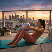LumaHvn® 9 inch Pilates Ball | Mini Exercise Ball for Core & Balance Training